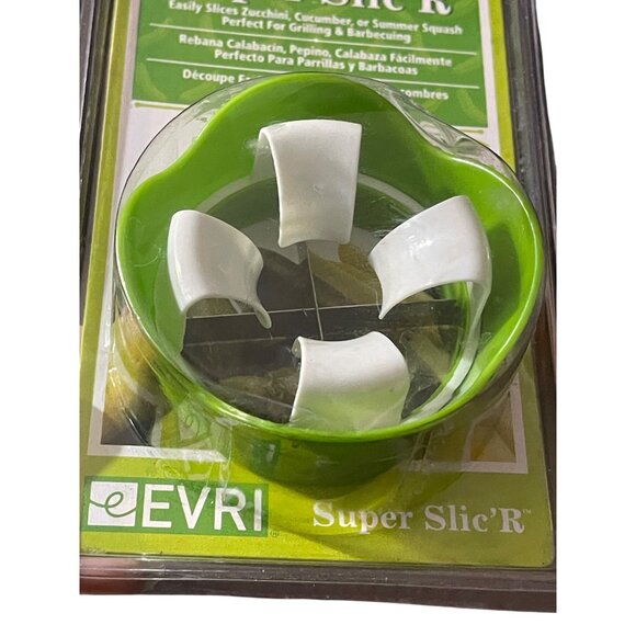 Evriholder Veggie-Knife & Super SlicR Set For Cutting Vegetables BPA-Free Green - Picture 6 of 8